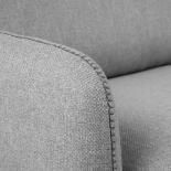 KOMOON Sofá cama 140 colchón visco, gris claro - Imagen 5