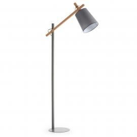 Lámpara de pie Jovik gris. 74x28x166 cm.