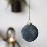 Bola de Navidad de cristal azul