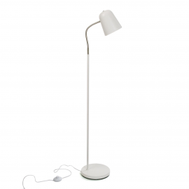 Lámpara de suelo blanca. 35x23x142 cm.