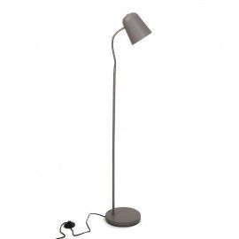 Lámpara de suelo gris 142 cm.