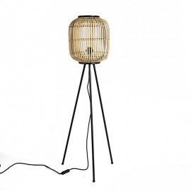 Lámpara de pie de bambú. ø31x116 cm.
