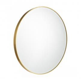 Espejo dorado redondo. ø60 cm.