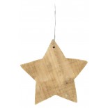Estrella navideña madera.