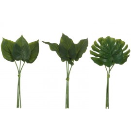 Ramillete hojas artificial. Varios tipos.