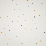 Papel pintado Miris estampado de topos y triángulos multicolor 10 x 0,53 m