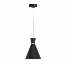 Lámpara de techo Vesta de acero con acabado negro
