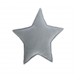 Cojín estrella Noor 100% algodón orgánico (GOTS) gris 44 x 30 cm