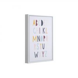 Cuadro Keila abecedario multicolor 30 x 42 cm