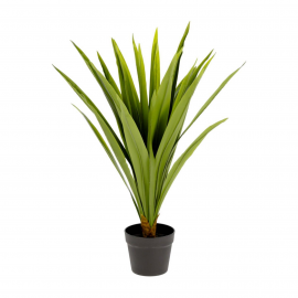 Planta artificial Yucca con maceta negro 80 cm