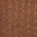 Cabecero Natesa madera maciza teca y cuero 163 x 60 cm