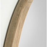 Espejo redondo Alum madera maciza mindi Ø 80 cm