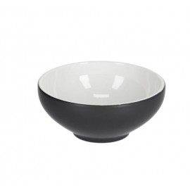 Bowl Sadashi pequeño de porcelana blanco y negro