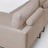 Sofá Galene 3 plazas con chaise longue derecho beige 254 cm