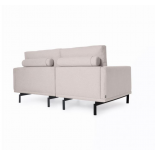 Sofá Galene 3 plazas con chaise longue derecho beige 214 cm