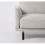 Sofá Galene 3 plazas con chaise longue derecho beige 214 cm