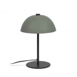 Lámpara de mesa Aleyla verde.