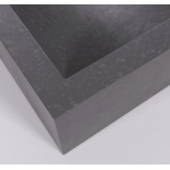 Lavabo encimera Kuveni de terrazo negro 40 x 45 cm