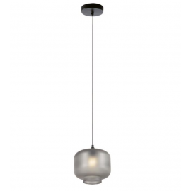 Lámpara de techo Cristabel de cristal gris