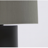 Lámpara de mesa Domicina de metal con acabado negro y gris