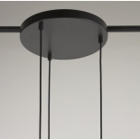 Lámpara de techo Flexa de metal con acabado negro
