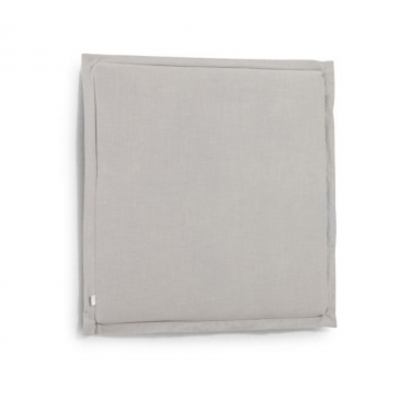 Cabecero desenfundable Tanit de lino gris 100 x 100 cm