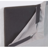 Cabecero desenfundable Tanit de lino gris 200 x 100 cm