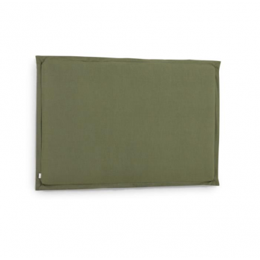 Cabecero desenfundable Tanit de lino verde 160 x 100 cm