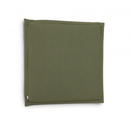 Cabecero desenfundable Tanit verde 100x5x100 cm.
