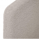 Cabecero desenfundable Dyla de borreguito gris claro 178 x 76 cm