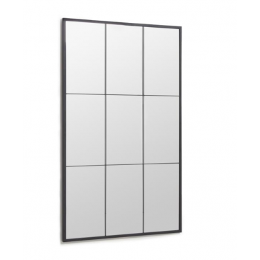 Espejo de pie Ulrica de metal negro 100 x 160 cm