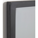 Espejo de pie Ulrica de metal negro 100 x 160 cm