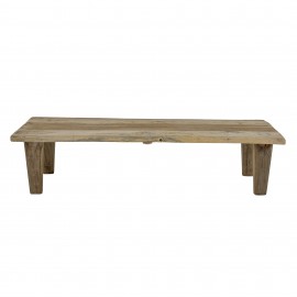 Mesa de centro madera. 150x60x36 cm.