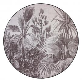 Cuadro impresión palmeras. ø70x1,2 cm.
