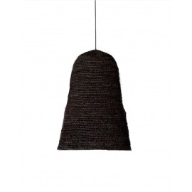 Lámpara de seagrass negro.  ø45x60 cm.