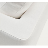 Sofá Gala 3 plazas con doble chaise longue blanco 210 cm