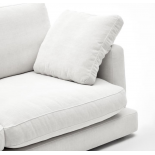 Sofá Gala 4 plazas con chaise longue derecho blanco 300 cm