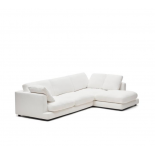 Sofá Gala 4 plazas con chaise longue derecho blanco 300 cm