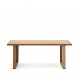Mesa de madera de teca. 180x90 cm.