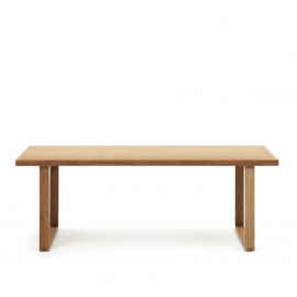 Mesa madera teca. 220x100 cm.