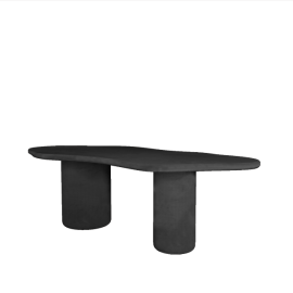 Mesa de comedor cemento negro. Varios tamaños.