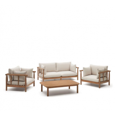 Set Sacova de 2 sillones, sofá 2 plazas y mesa de centro