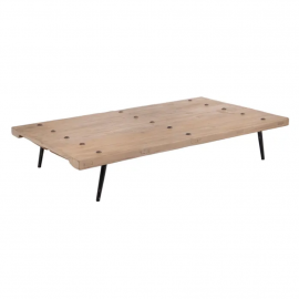 Mesa de centro madera. 170x100x30 cm.