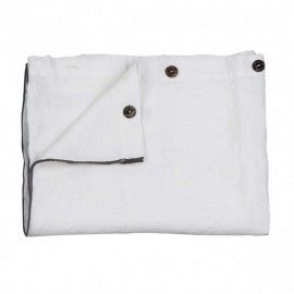 Mantel blanco lino. 130x150 cm.
