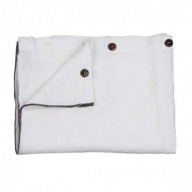 Mantel Blanco Botones lino